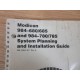 AEG GM-0984-501 Modicon System Planning & Installation Guide - Used