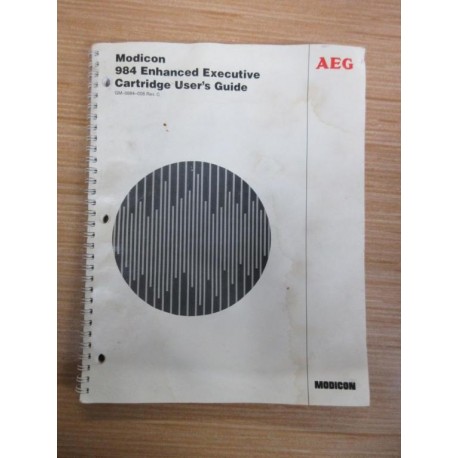 AEG GM-0984-008 Modicon 984 Enhanced Executive Cartridge User Guide Rev.C - Used