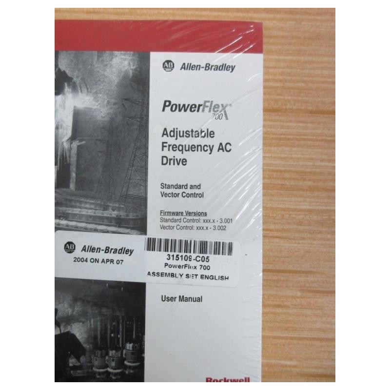 Allen Bradley 315109C05 PowerFlex 700 AC Drive Manual & Guide Set