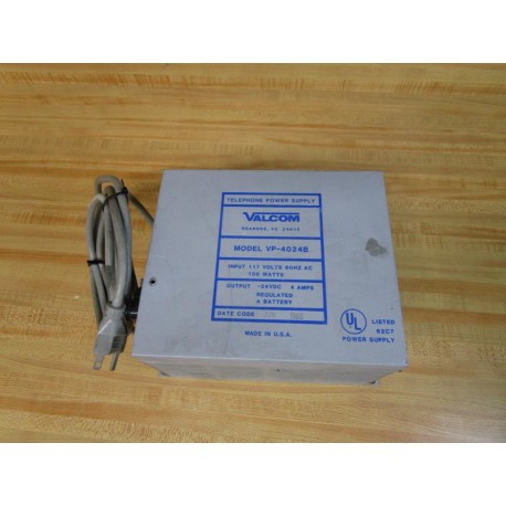 Valcom VP-4024B Telephone Power Supply VP4024B - Used