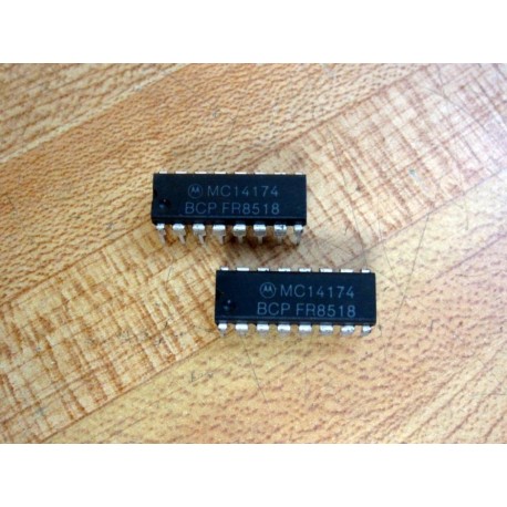Motorola MC14174BCP Integrated Circuit (Pack of 2)