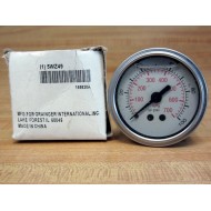 Grainger 5WZ49 2" Liquid Filled Pressure Gauge