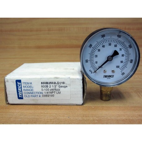 Trerice 800B2502LD110 2.5" Pressure Gauge 800B