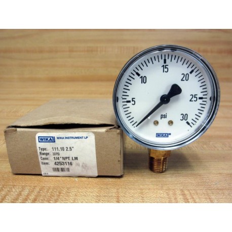 Wika 4253116 2.5" Pressure Gauge 11110