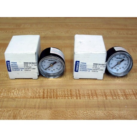 Trerice 800B1501BA120 1.5" Pressure Gauge 800B (Pack of 2)