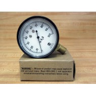 USG 100-inH20 2.5" 0-100 in H20 Pressure Gauge