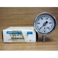 Ashcroft 63-1008-S-02L-XCYLM-200 2.5" SS Pressure Gauge 631008S02LXCYLM200