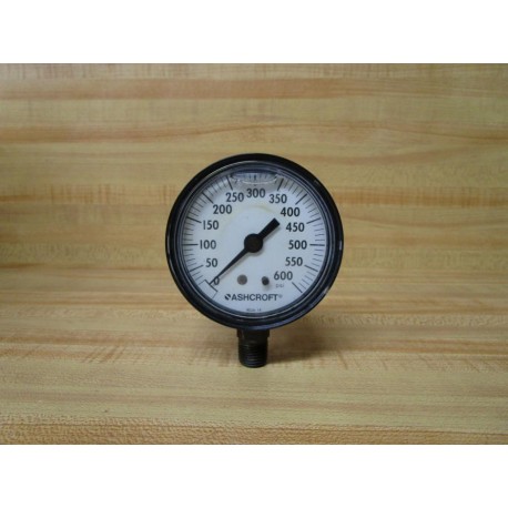 Ashcroft 0-600 PSI Pressure Gauge 9028-14 - New No Box