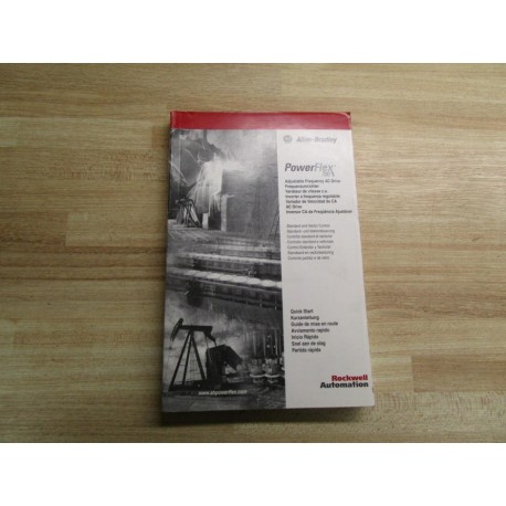 Allen Bradley 198666-P01 Manual For Powerflex 700 - Used