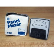 General Electric 152-111-NLNL YEW D-C Amperes Panel Meter 152111NLNL GE