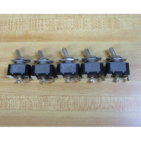 Und. Lab 10A 250VAC Toggle Switch 10A250VAC (Pack of 5) - Used