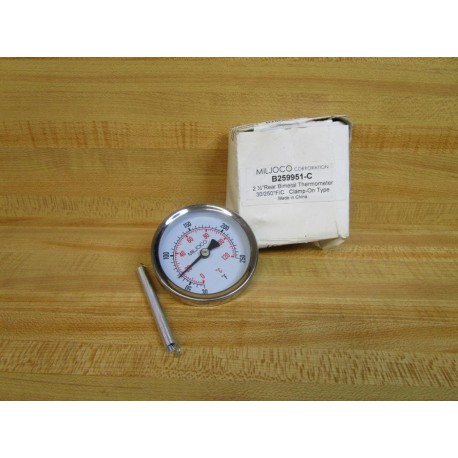 Miljoco B259951-C Bimetal Thermometer 5DJG7 WSpring