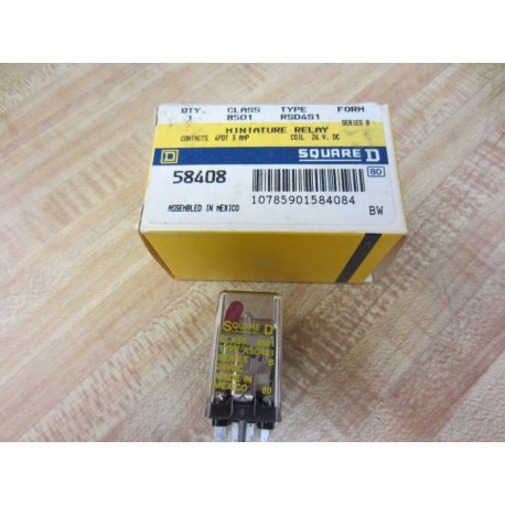 Square D 8501-RSD4S1 Relay 8501RSD4S1