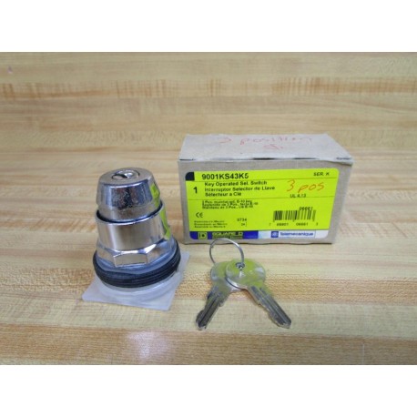 Square D 9001KS43K5 Telemecanique Selector Switch WTwo Keys