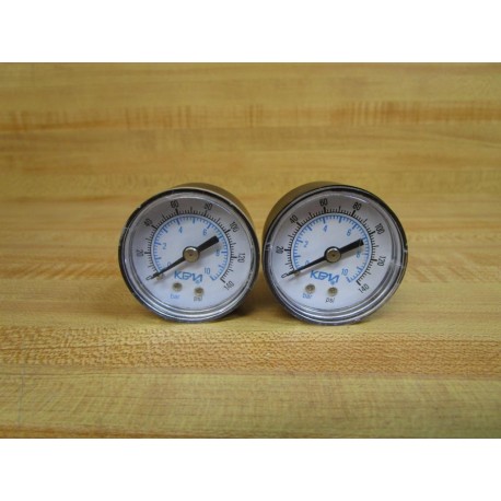 KPM 0-140PsiBar Pressure Gauge 0-140 (Pack of 2) - Used