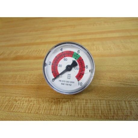 Generic H5 570 580 0000 Pressure Gauge 542 109 K2 - Used