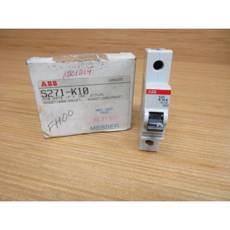 ABB S271-K10A 10A Circuit Breaker S271-K10