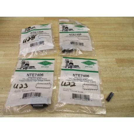 NTE NTE7406 Anti Stat Integrated Circuit (Pack of 4)