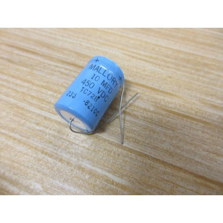 Mallory TC72B Cornell Dubilier Capacitor 10MFD 450VDC - New No Box