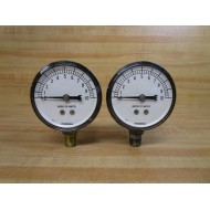 Marsh 34693-1 Inches Of Water Gauge B327 Range: 0 - 10 (Pack of 2) - Used