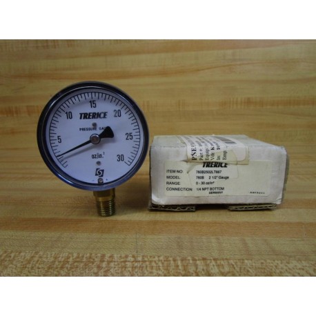 Trerice 760B2502LT667 Low Pressure Gauge 760B