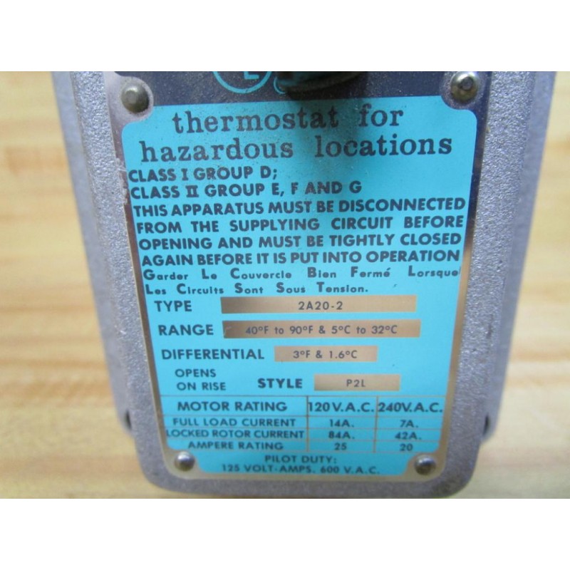 Whiterodgers 2a202 Thermostat 2a202 Used 