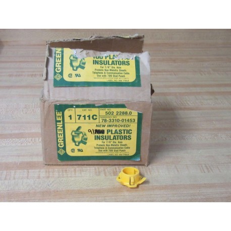 Greenlee 711C Plastic Insulators 502 2288.0 (Pack of 91)
