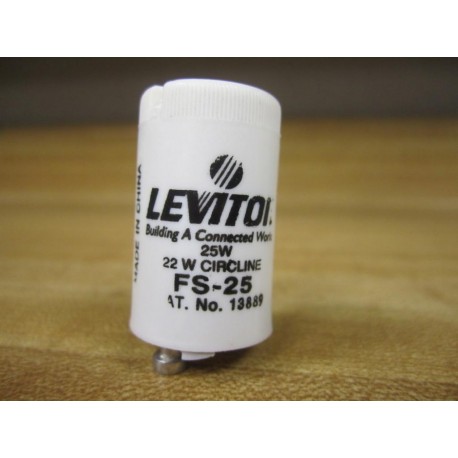 Leviton FS-25 Fluorescent Lamp Starters 13889 (Pack of 6) - New No Box