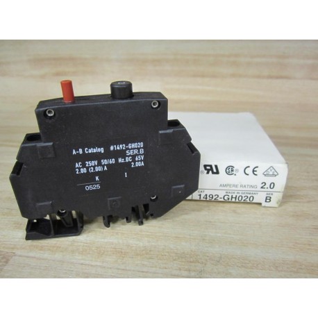 Allen Bradley 1492-GH020 2A Circuit Breaker 1492GH020 Series B