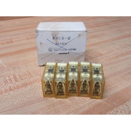 IDEC RH1B-U AC120V Relay RHIBUAC120V (Pack of 5)