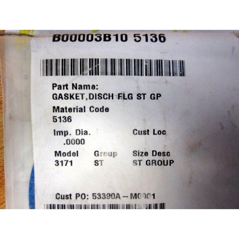 Goulds B00003B10-5136 Standard Gasket B00003B105136 (Pack of 3) - New ...