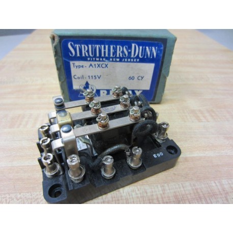 Struthers Dunn A1XCX 115VAC Relay 115VAC 60 CY 6AMP