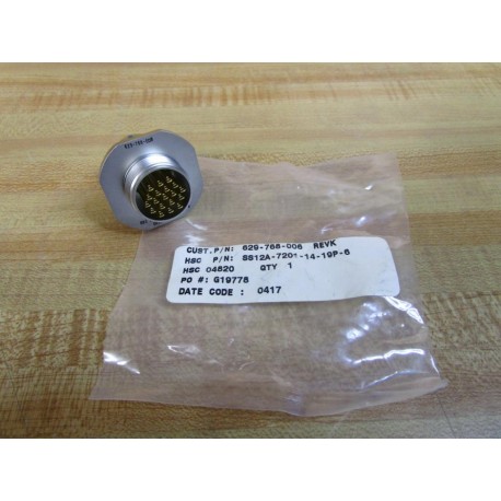 HSC SS12A-7201-14-19P-6 Connector Plug 629-768-006