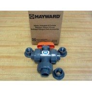 Hayward TW1075ST 34" PVC 3-Way True Union Ball Valve wFPM