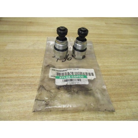 Atlas Copco 3315365800 Pressure Relief Valve (Pack of 2)