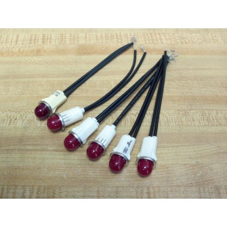 IDI 1050A1 Neon Red Indicator (Pack of 6) - New No Box