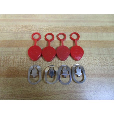 Asco M-12 Red-Hat Repair Kit M12 Cap And Clip Only (Pack of 4) - New No Box