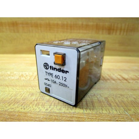 Finder TYPE 60.12 Relay 60.12 24VAC Coil - Used