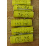 Cornell Dubilier MMWA 6W1K Capacitor 1.0MFD 600VDC (Pack of 6) - New No Box