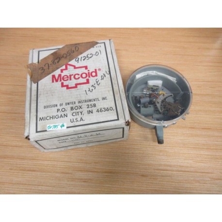 Mercoid Control DA-31-2-3A Pressure Switch DA3123A