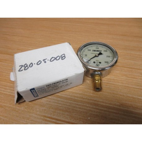 Trerice D82LFB2502LA140 Pressure Gauge D82117