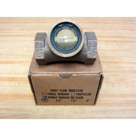 1" Bronze, Double Window Sight Flow Indicator