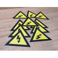 Generic Triangle Sticker Electrical Hazard Sticker (Pack of 10) - New No Box