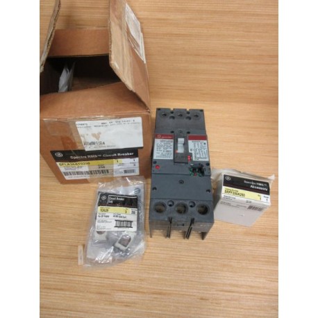 General Electric SFLA36AT0250 GE 250A Circuit Breaker WTCAL29, SRPF250A250