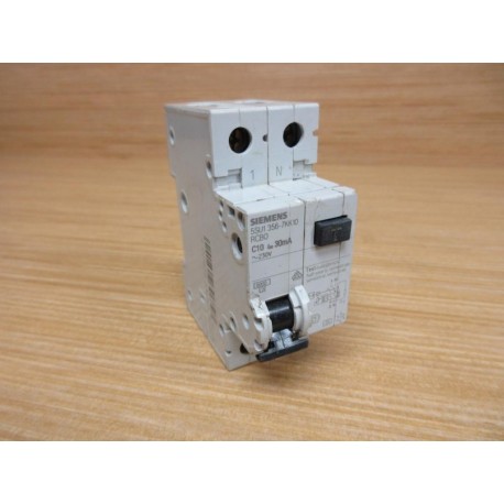 Siemens 5SU1 356-7KK10 10A Circuit Breaker 5SU13567KK10 - Used