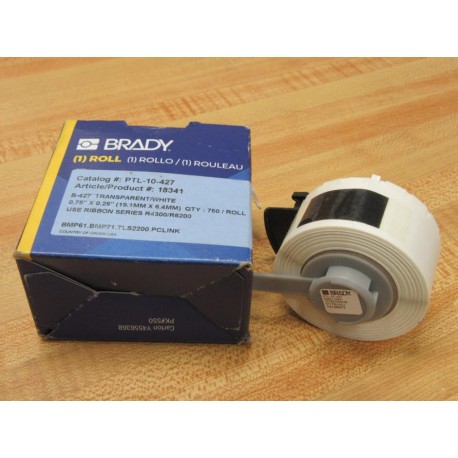 Brady PTL-10-427 White Labels 18341