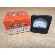 Simpson Model 27 Meter 27 0-3 DC Volts