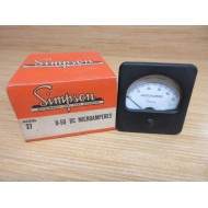 Simpson Model 27 Meter 27 0-50 DC Microamperes