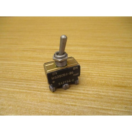 Micro Switch 512TS1-8 Toggle Switch MS35059-26 (Pack of 7) - Used