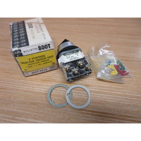 Allen Bradley 800T-HX2A Selector Switch 800THX2A Ser. N, W 800T-XA